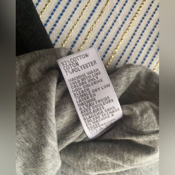 STANDARD JAMES PERSE Midi Dress Sz 4 L Dark Gray Cowl Neck Ruched Lined NEW - Picture 12 of 16